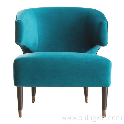 Leisure Chairs Wholesale Velvet Fabric Arm Accent Chair